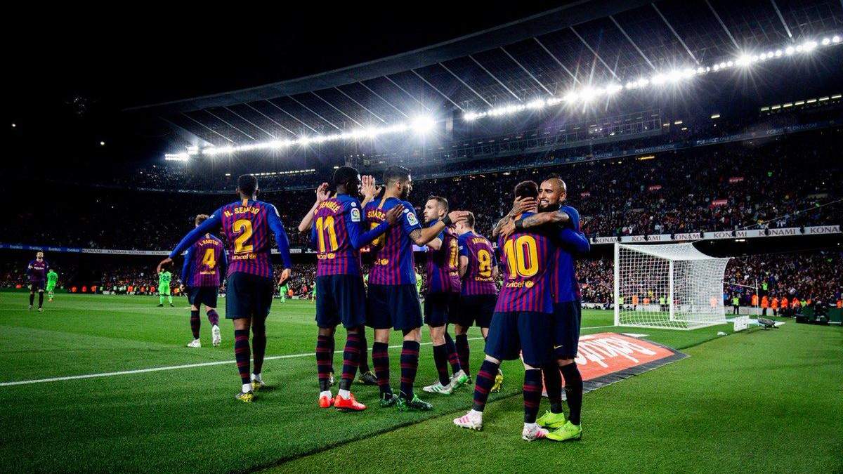 Барселона стала чемпионом Испании благодаря голу Месси: видео