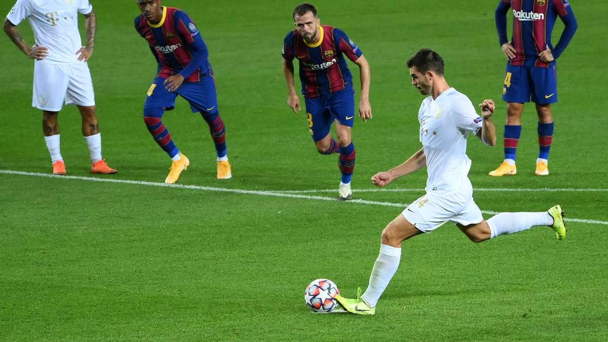 Украинец Харатин забил гол в ворота "Барселоны" в матче Лиги чемпионов: видео