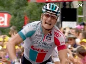 Грайпель на финишной полосе опередил Кавендиша на полколеса Грайпель на финишной полосе опередил Кавендиша на полколеса