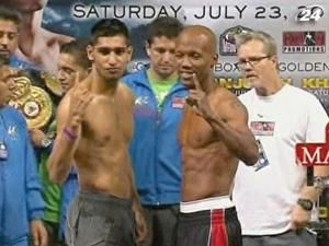 Амір Хан та Заб Джуда зважились перед боєм Амір Хан та Заб Джуда зважились перед боєм