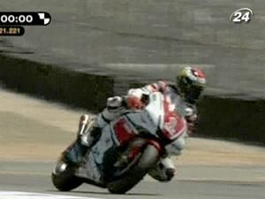 Падение в "штопоре" не помешало Лоренсо выиграть квалификацию Moto GP