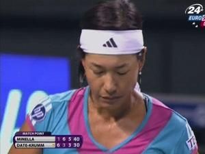Теннис: Кимико Датэ Крум не смогла преодолеть стартовый раунд