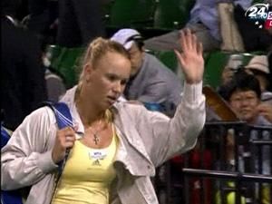 Теннис: Каролин Вознякци не смогла защитить титул