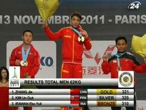 Важка атлетика: Китай завоював три "золота" із чотирьох можливих