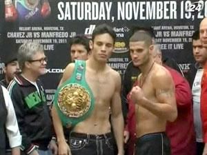 Бокс: Чавес-младший будет защищать титул в бою против Питера Манфредо Бокс: Чавес-младший будет защищать титул в бою против Питера Манфредо