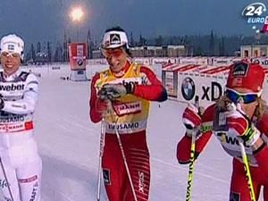 Лыжные гонки: Бьорген отпраздновала вторую победу в сезоне