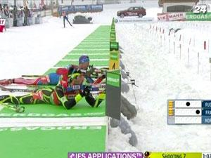 Биатлон: сборная Норвегии выиграла мужскую эстафету