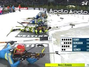 Биатлон: Валя Семеренко и Сергей Седнев заняли второе место в персьюте