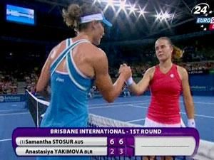 Стосур прошла во второй раунд теннисного турнира Brisbane International