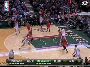 Дабл-дабл Роуза допоміг "Чикаго" здолати "Мілуокі" Дабл-дабл Роуза допоміг "Чикаго" здолати "Мілуокі"