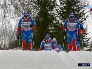 Лыжные гонки: Россияне добыли дубль в мужском скиатроне