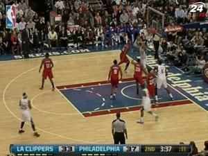 Баскетбол: "Клипперс" вырвали победу над "Филадельфией"
