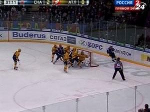 Хоккей: СКА  победой начал серию против "Атланты"