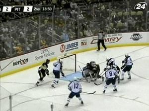 Малкин набрал 5 очков в игре против "Виннипега" Малкин набрал 5 очков в игре против "Виннипега"