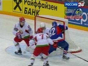 Збірна Білорусі з хокею пропустила від словаків 4 шайби за 4 хвилини