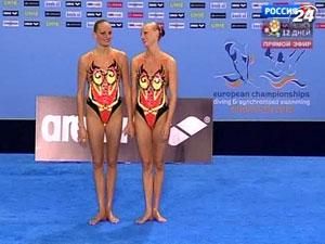 Юшко и Сидоренко в третий раз завоевали бронзу в синхронном плавании на чемпионате Европы