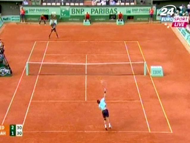 Теннис: Федерер восьмой раз подряд пробился в четвертый круг Roland Garros