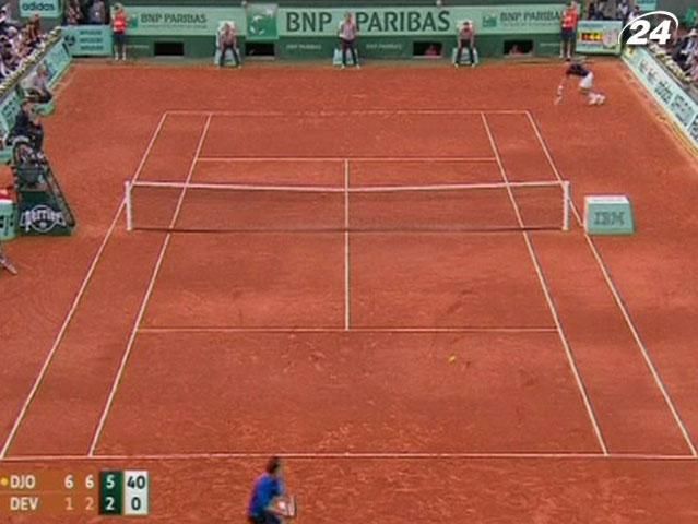 Теніс: Дуель Джоковіча і Девільде на Roland Garros була схожою на тренувальний матч