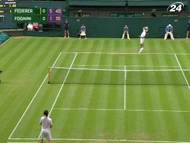 Теніс: Роджер Федерер пройшов до третього кола Wimbledon за 74 хвилини