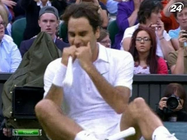 Роджер Федерер - семикратный триумфатор Wimbledon