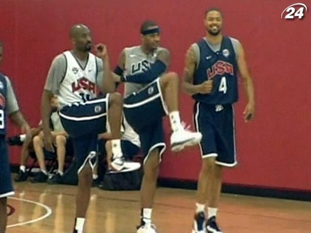Американские баскетболисты начали подготовку к Олимпийским играм Американские баскетболисты начали подготовку к Олимпийским играм