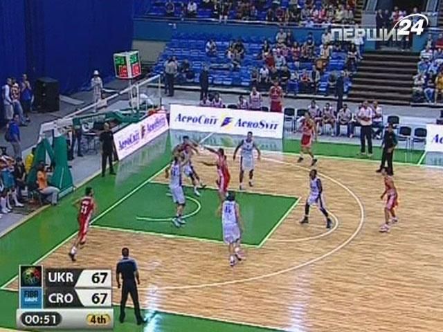 Збірна України з баскетболу програла напружений матч проти Хорватії 