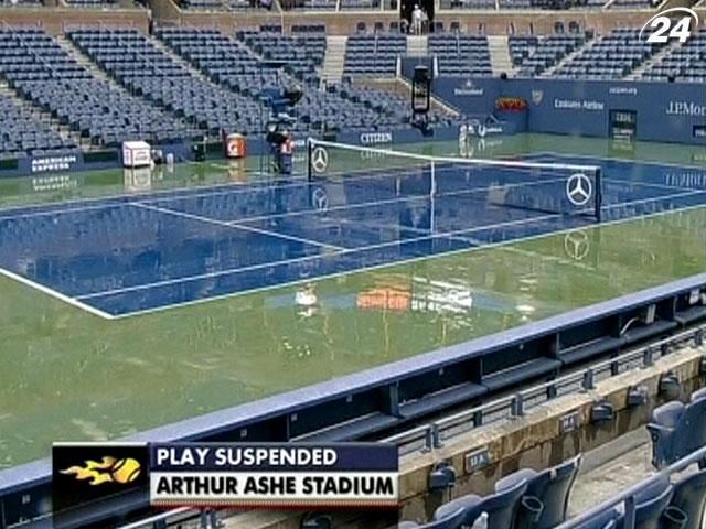 Огляд матчів US Open: Пари Джоковіч-Ваврінка та Роддік-Дель Потро не дограли через дощ