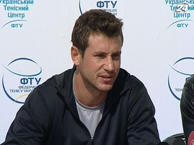 Украинская мужская сборная по теннису готовится к матчу против латвийцев Украинская мужская сборная по теннису готовится к матчу против латвийцев