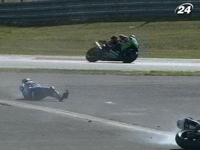 Перегони: Марко Меландрі втратив лідерство в чемпіонаті WSBK 2012 Перегони: Марко Меландрі втратив лідерство в чемпіонаті WSBK 2012