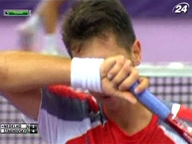 Стаховский победил Неделько в двух сетах на теннисном турнире в России