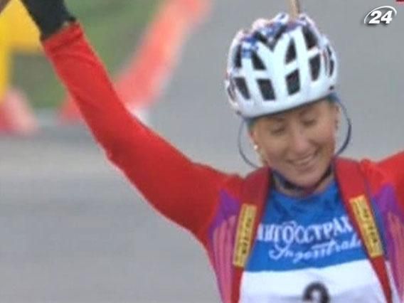 Українка Віта Семеренко - золота медалістка Чемпіонату світу з літнього біатлону