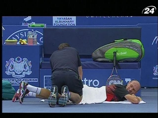 Николай Давыденко не доиграл четвертьфинальный матч на Thailand Open