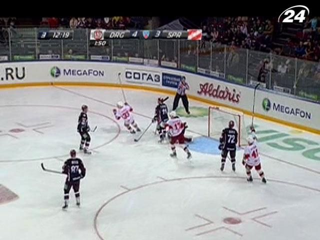 Хокей: "Динамо" - "Спартак" 5:4 Хокей: "Динамо" - "Спартак" 5:4