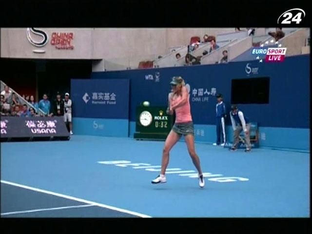 Мария Шарапова не имела проблем в игре против Кирсти на China Open
