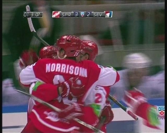 КХЛ: "Спартак" в овертайме переиграл Череповецкий "Северсталь". 3:2 КХЛ: "Спартак" в овертайме переиграл Череповецкий "Северсталь". 3:2