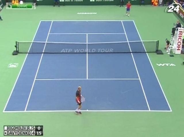 Теніс: Микола Давиденко зазнав поразки у першому раунді Kremlin Cup