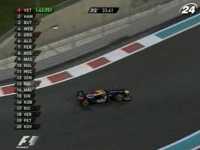 Формула-1: Себастіан Феттель виграв другу практику Гран-прі Абу-Дабі
