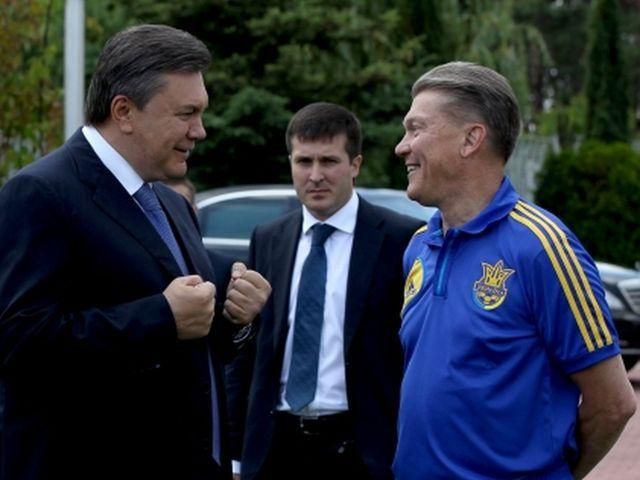 Янукович поздравил Блохина с 60-летием