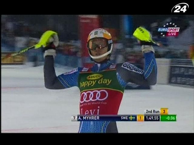 Андре Мюрер залишається найкращим у слаломі Андре Мюрер залишається найкращим у слаломі