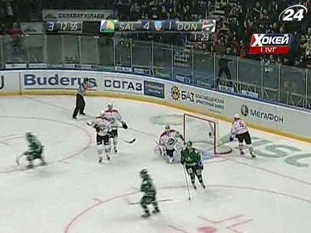 КХЛ: "Салават Юлаєв" реваншувався за поразку у Донецьку КХЛ: "Салават Юлаєв" реваншувався за поразку у Донецьку