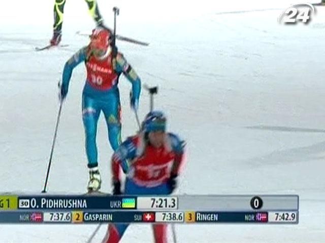 Елена Пидгрушная финишировала второй в спринте Елена Пидгрушная финишировала второй в спринте
