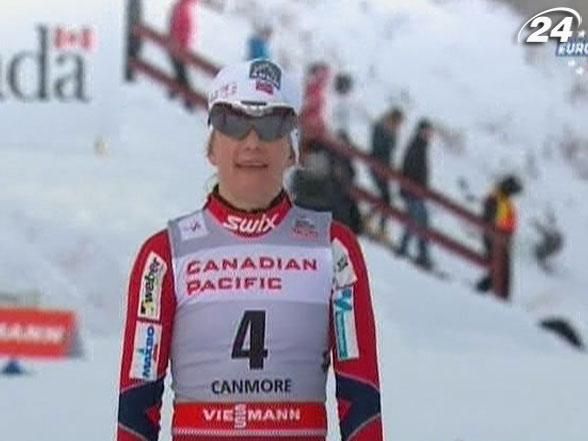 Лыжные гонки: Майкен Фалла выиграла спринт на последних метрах дистанции