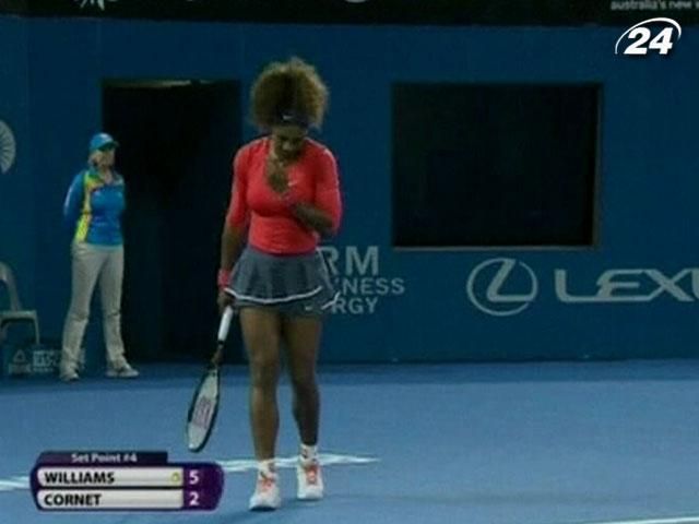 Серена Уильямс проиграла по 2 матча лишь 7 геймов на Brisbane International Серена Уильямс проиграла по 2 матча лишь 7 геймов на Brisbane International
