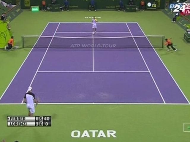 Теніс: Давід Феррер та Микола Давиденко зіграють у півфіналі Qatar Open