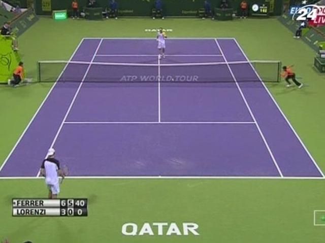 Теннис: Давид Феррер и Николай Давыденко сыграют в полуфинале Qatar Open