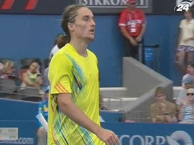 Теннис: Александр Долгополов не смог выйти в полуфинал турнира в Брисбене