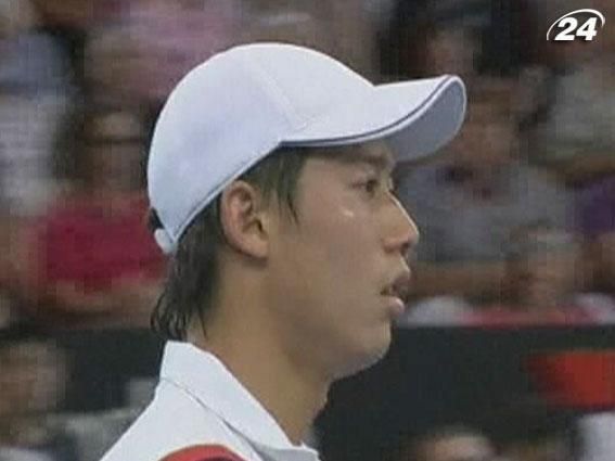 Теннис: Травма помешала Нишикори доиграть полуфинал против Маррея