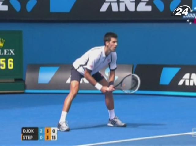 Теннис: Новак Джокович пробился в четвертый круг Australian Open