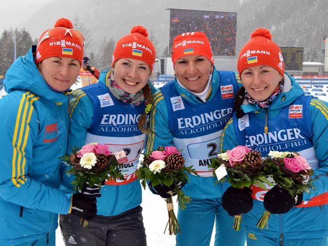 Жіноча збірна України з біатлону – п'ята на етапі Кубка світу в Італії Жіноча збірна України з біатлону – п'ята на етапі Кубка світу в Італії