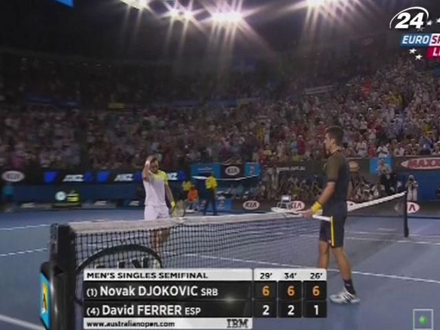 Новак Джокович третий год подряд пробился в финал Australian Open